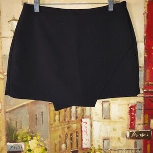 Zara Asymmetrical Black Skort